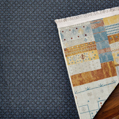 Krem Etnik Modern Etnik Desenli Halı  | Makinada Yıkanabilir | Hav Toz Vermez | Leke Tutmayan | Kaymaz Taban | Dijital Makine Baskı | Salon Yolluk Mutfak Halısı