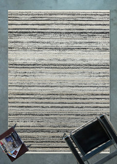 Bej Soyut Modern Etnik Desenli Halı  | Makinada Yıkanabilir | Hav Toz Vermez | Leke Tutmayan | Kaymaz Taban | Dijital Makine Baskı | Salon Yolluk Mutfak Halısı