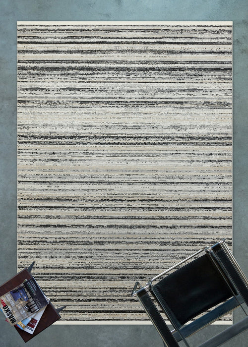 Bej Soyut Modern Etnik Desenli Halı  | Makinada Yıkanabilir | Hav Toz Vermez | Leke Tutmayan | Kaymaz Taban | Dijital Makine Baskı | Salon Yolluk Mutfak Halısı