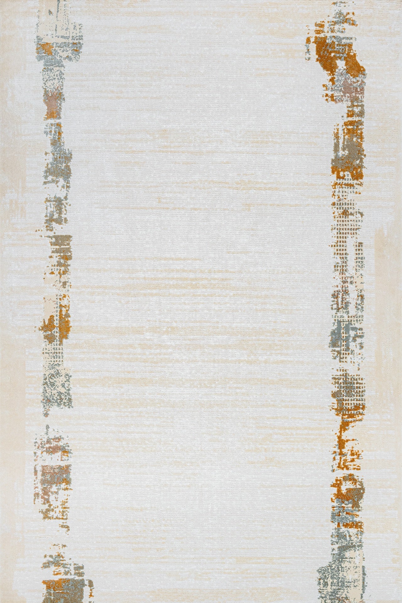 Bej Gold Bordürlü Minimalist Halı - Yıkanabilir - Kaymaz Taban - Pati Dostu