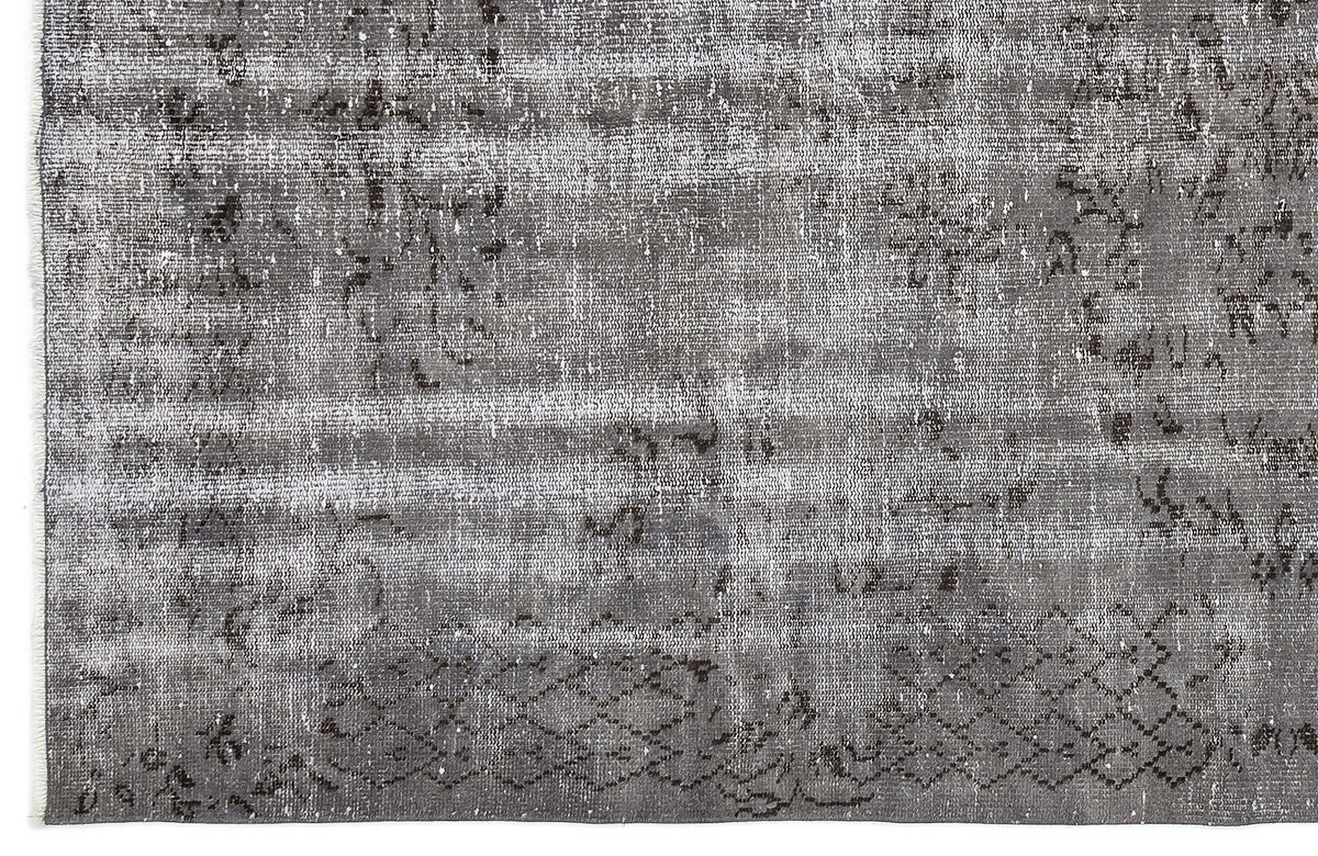 Tirena Gri ve Antrasit Soyut Desenli El Dokuma Halı 160x276 cm – detay görünümü