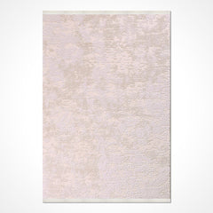 Bej Modern Akrilik Makine Halısı