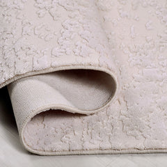 Bej Modern Akrilik Makine Halısı