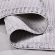 Gri Modern Akrilik Makine Halısı