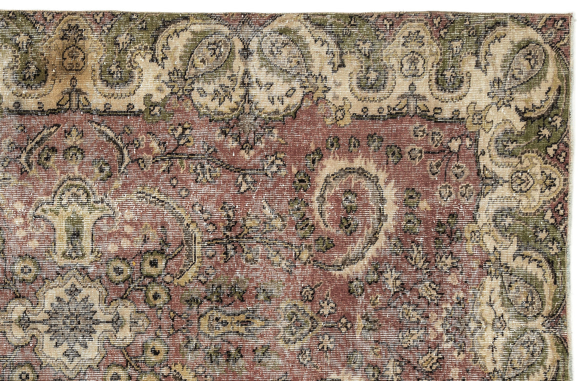 Tirena Gümüş ve Kırmızı Madalyon Desenli El Dokuma Halı 158x265 cm – detay görünümü