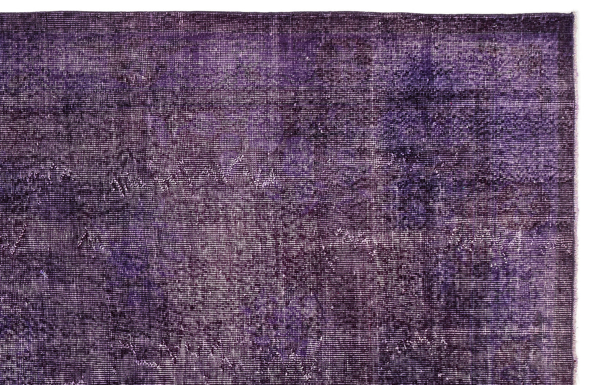 Tirena Mor ve Lacivert Düz El Dokuma Halı 174x329 cm – detay görünümü