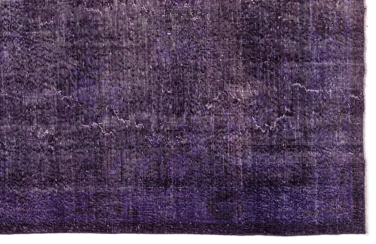 Tirena Mor ve Lacivert Düz El Dokuma Halı 174x329 cm – detay görünümü