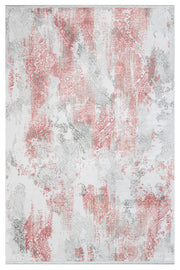 Gri Modern Soyut Triko Halı - Pati Dostu - Toz Vermez