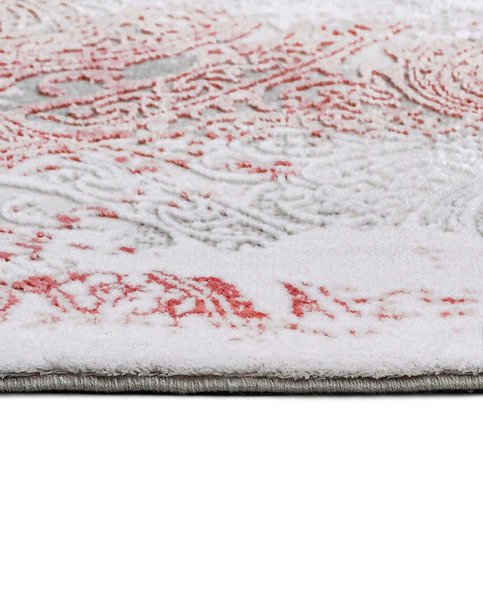 Gri Modern Soyut Triko Halı - Pati Dostu - Toz Vermez