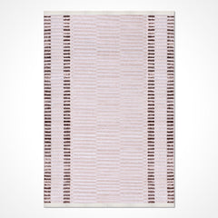 Bej Modern Akrilik Makine Halısı