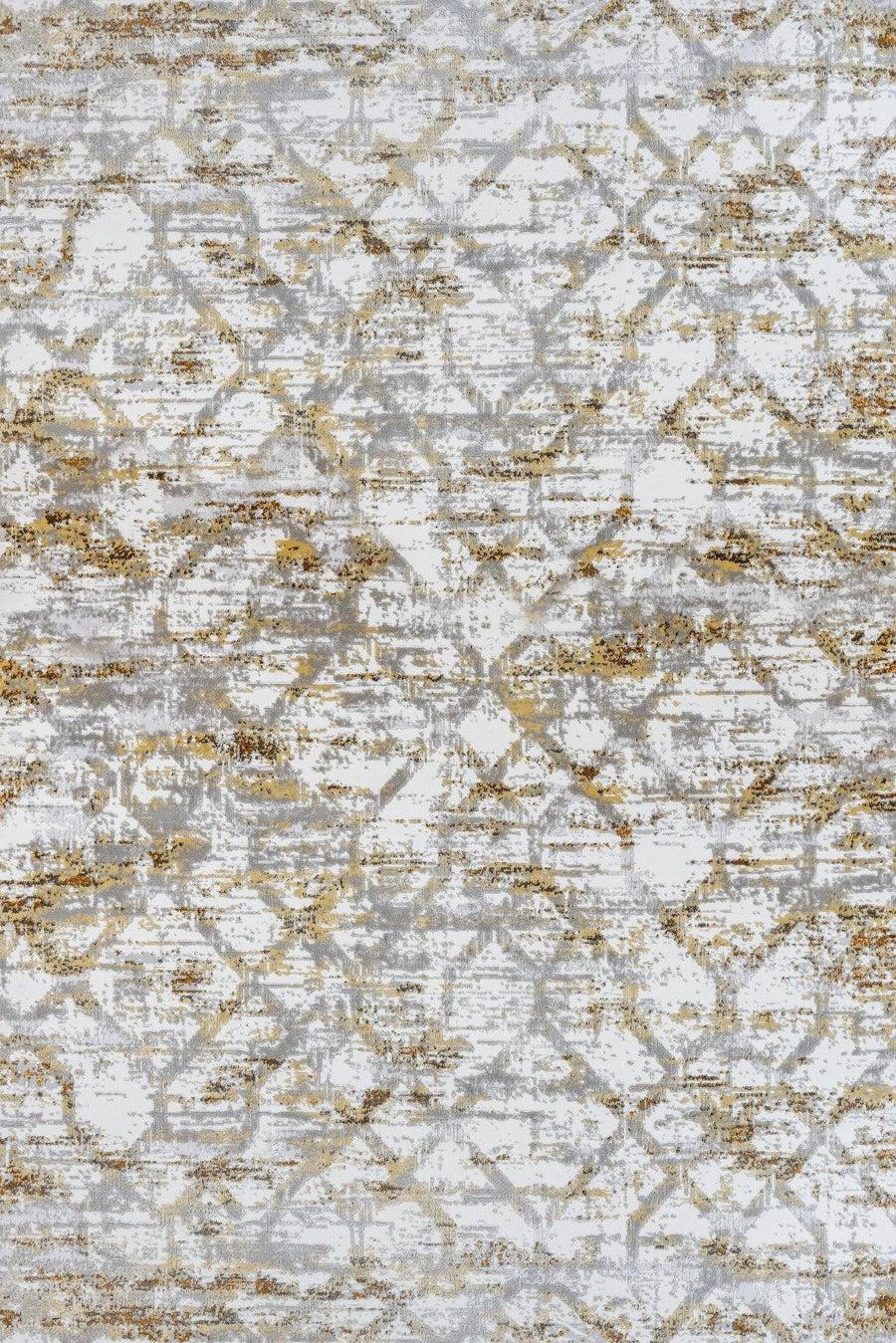 Gold Bohem Geometrik Halı - Yıkanabilir - Kaymaz Taban - Pati Dostu