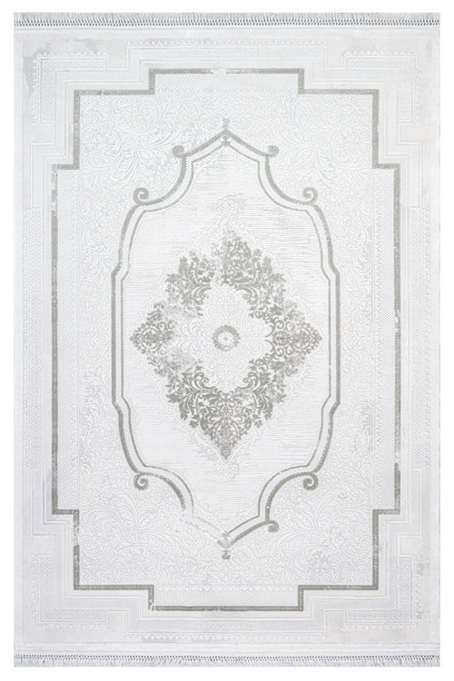 Lexa White Classic Acrylic Machine Rug