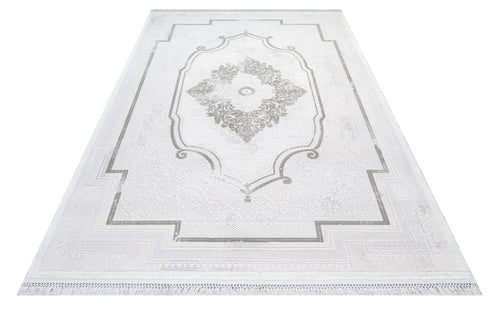 Lexa White Classic Acrylic Machine Rug