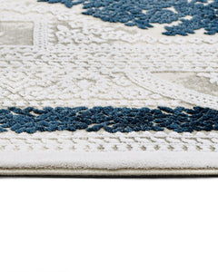 Kenzie White Classic Acrylic Machine Rug