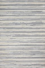 Cream Grey Modern Striped Living Room Rug 1392 - Cotton