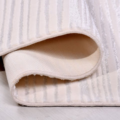 Bej Modern Mikropolyester Makine Halısı