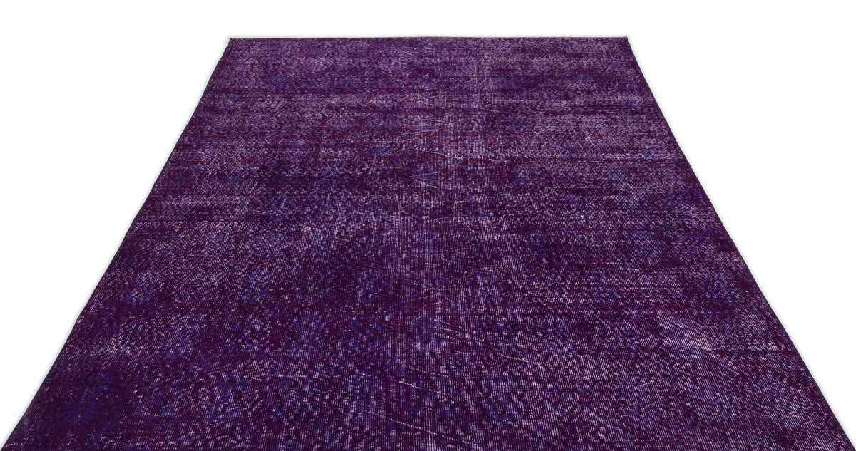 Tirena Mor ve Lacivert Soyut Desenli El Dokuma Halı 183x285 cm – detay görünümü