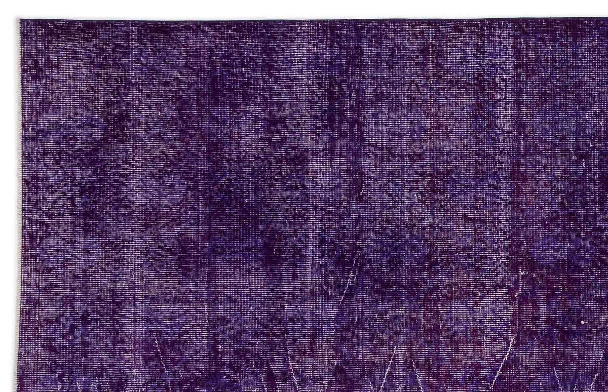 Tirena Mor ve Lacivert Soyut Desenli El Dokuma Halı 183x285 cm – detay görünümü