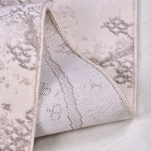 Bej Modern Mikropolyester Makine Halısı