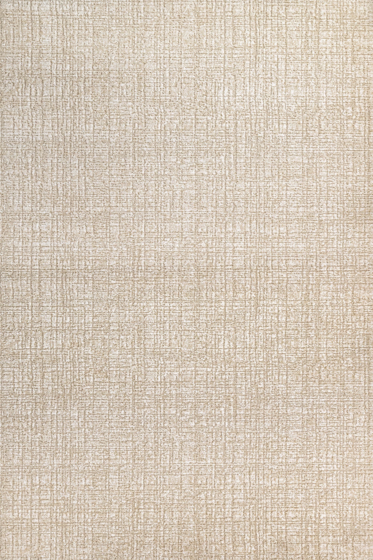 Bej Krem Dokulu Düz Jüt Halı - Yıkanabilir - Kaymaz Taban - Pati Dostu