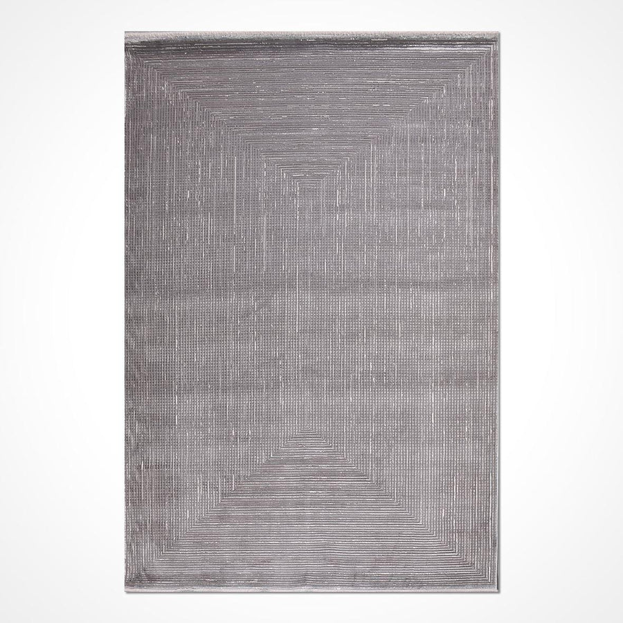 Gri Dokulu Düz Triko Halı - Pati Dostu - Toz Vermez