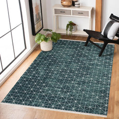 Krem Geometrik Modern Etnik Desenli Halı  | Makinada Yıkanabilir | Hav Toz Vermez | Leke Tutmayan | Kaymaz Taban | Dijital Makine Baskı | Salon Yolluk Mutfak Halısı