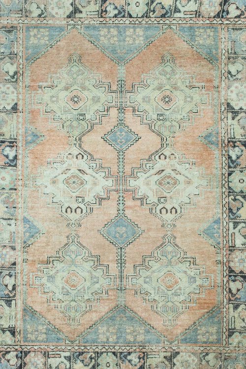 Mavi Etnik Modern Etnik Desenli Halı  | Makinada Yıkanabilir | Hav Toz Vermez | Leke Tutmayan | Kaymaz Taban | Dijital Makine Baskı | Salon Yolluk Mutfak Halısı