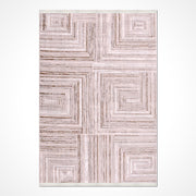 Bej Modern Mikropolyester Makine Halısı