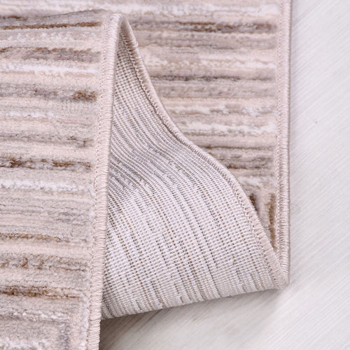 Bej Modern Mikropolyester Makine Halısı