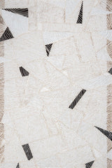 Cream Beige Modern Living Room Rug 15909K - Cotton