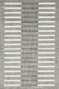 Kahve Çizgili Modern Etnik Desenli Halı  | Makinada Yıkanabilir | Hav Toz Vermez | Leke Tutmayan | Kaymaz Taban | Dijital Makine Baskı | Salon Yolluk Mutfak Halısı