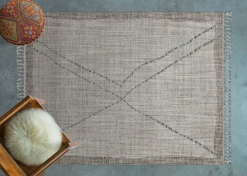 Kahve Etnik Modern Etnik Desenli Halı  | Makinada Yıkanabilir | Hav Toz Vermez | Leke Tutmayan | Kaymaz Taban | Dijital Makine Baskı | Salon Yolluk Mutfak Halısı