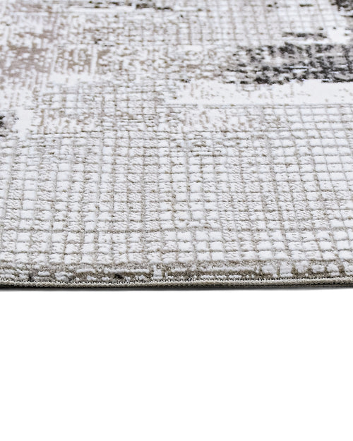 Wynter Grey White Modern Polyester Machine Made Rug