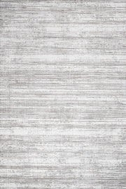 Beyaz Gri Düz Minimalist Halı - Yıkanabilir - Kaymaz Taban - Pati Dostu