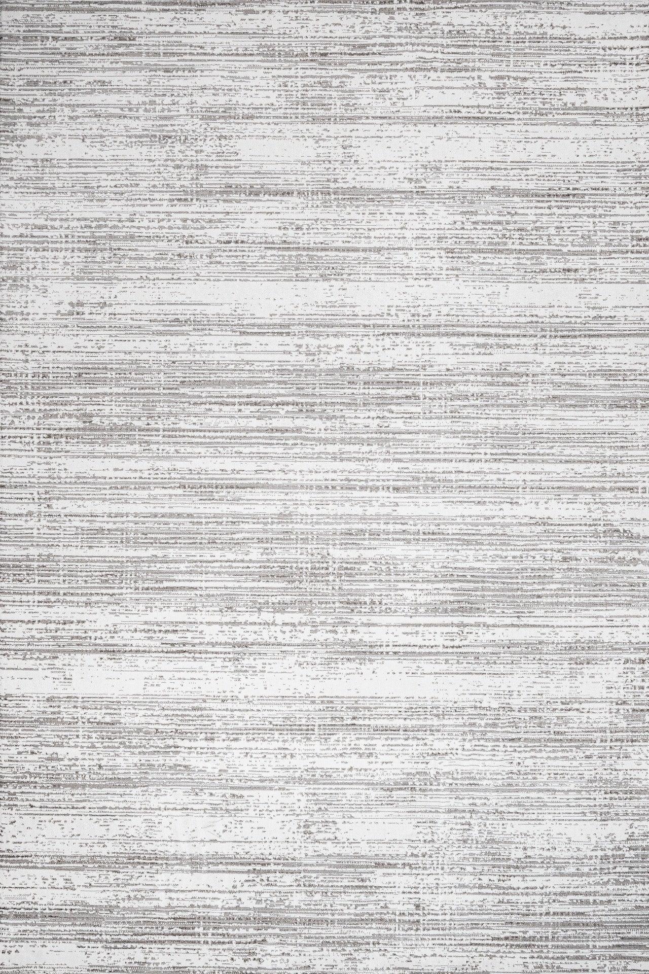 Beyaz Gri Düz Minimalist Halı - Yıkanabilir - Kaymaz Taban - Pati Dostu