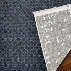 Kahve Etnik Modern Etnik Desenli Halı  | Makinada Yıkanabilir | Hav Toz Vermez | Leke Tutmayan | Kaymaz Taban | Dijital Makine Baskı | Salon Yolluk Mutfak Halısı