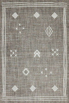 Kahve Etnik Modern Etnik Desenli Halı  | Makinada Yıkanabilir | Hav Toz Vermez | Leke Tutmayan | Kaymaz Taban | Dijital Makine Baskı | Salon Yolluk Mutfak Halısı