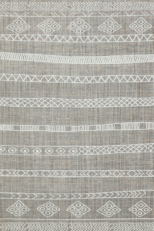 Kahve Etnik Modern Etnik Desenli Halı  | Makinada Yıkanabilir | Hav Toz Vermez | Leke Tutmayan | Kaymaz Taban | Dijital Makine Baskı | Salon Yolluk Mutfak Halısı