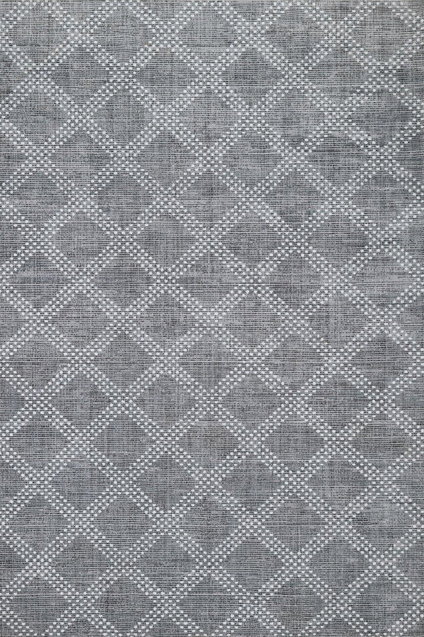 Antrasit Gri Baklava Geometrik Halı - Yıkanabilir - Kaymaz Taban - Pati Dostu