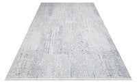 Polyester Grey White Modern Digitally Printed Rug