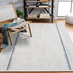 Audrey Krem Geometrik Polyester Makine Halısı