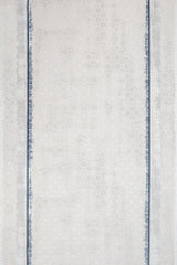 Geometrik Desenli Beyaz Lacivert Dijital Baskı Halı 16552