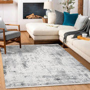 Maya Gri Modern Polyester Makine Halısı