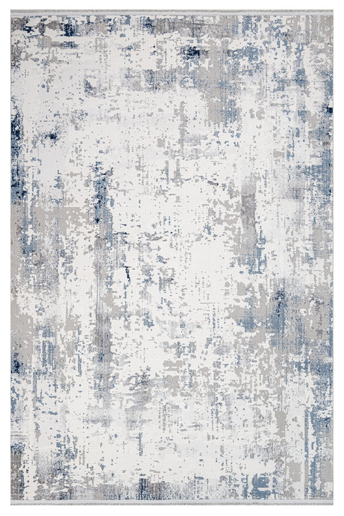 Genesise Gray Modern Polyester Machine Made Rug