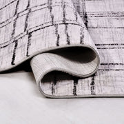 Gri Modern Mikropolyester Makine Halısı