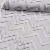 Grey Light Grey Modern Geometric Living Room Rug 11702K - Polyester