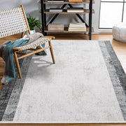 Haven Antrasit Çerçeveli Triko Akrilik Makine Halısı