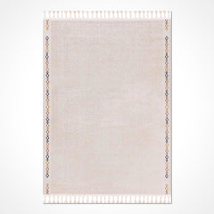 Bej Modern Polyester Makine Halısı