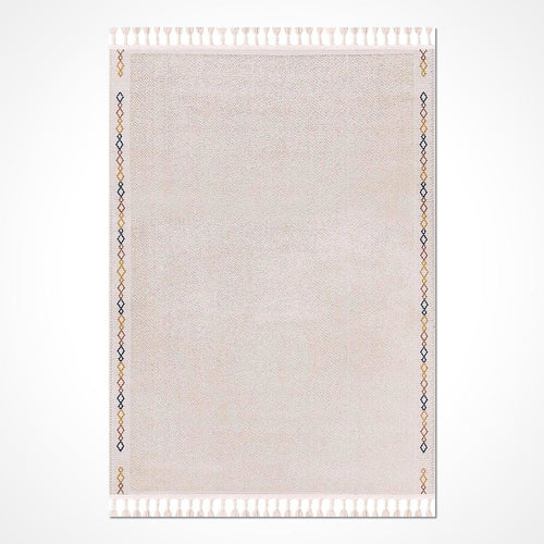 Bej Modern Polyester Makine Halısı