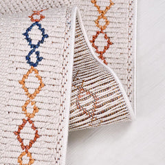 Bej Modern Polyester Makine Halısı